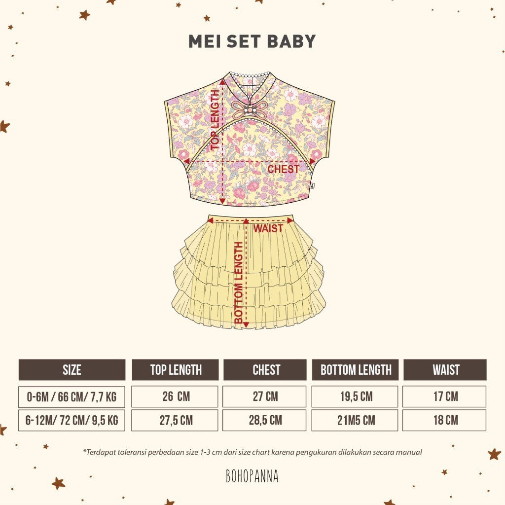 BOHOPANNA - MEI SET BABY - Setelan Baju Imlek Bayi - Baju Imlek 2605