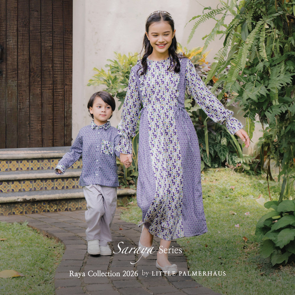 Little Palmerhaus - Baju Lebaran 2026 - Saraya Boy Attire Set (Setelan Baju Koko Anak Usia 1-6 Tahun)