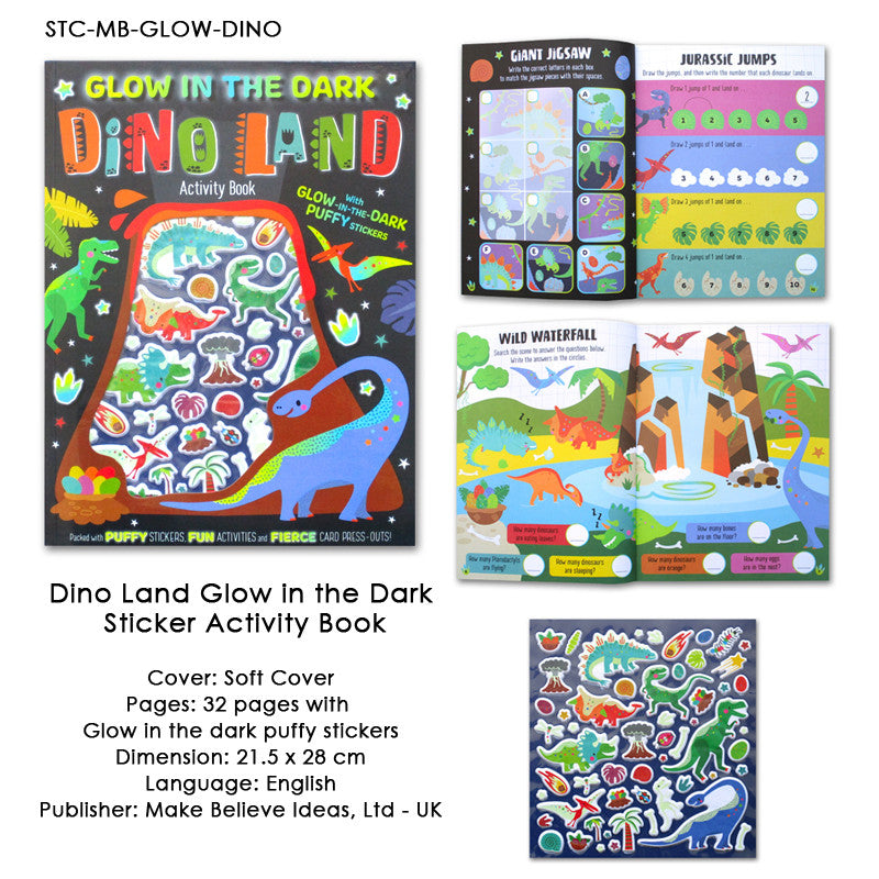 Buku Stiker Anak Sticker Activity Book (Shiny Foil Stickers / Glow in the Dark Sticker / Googly-eye Stickers)