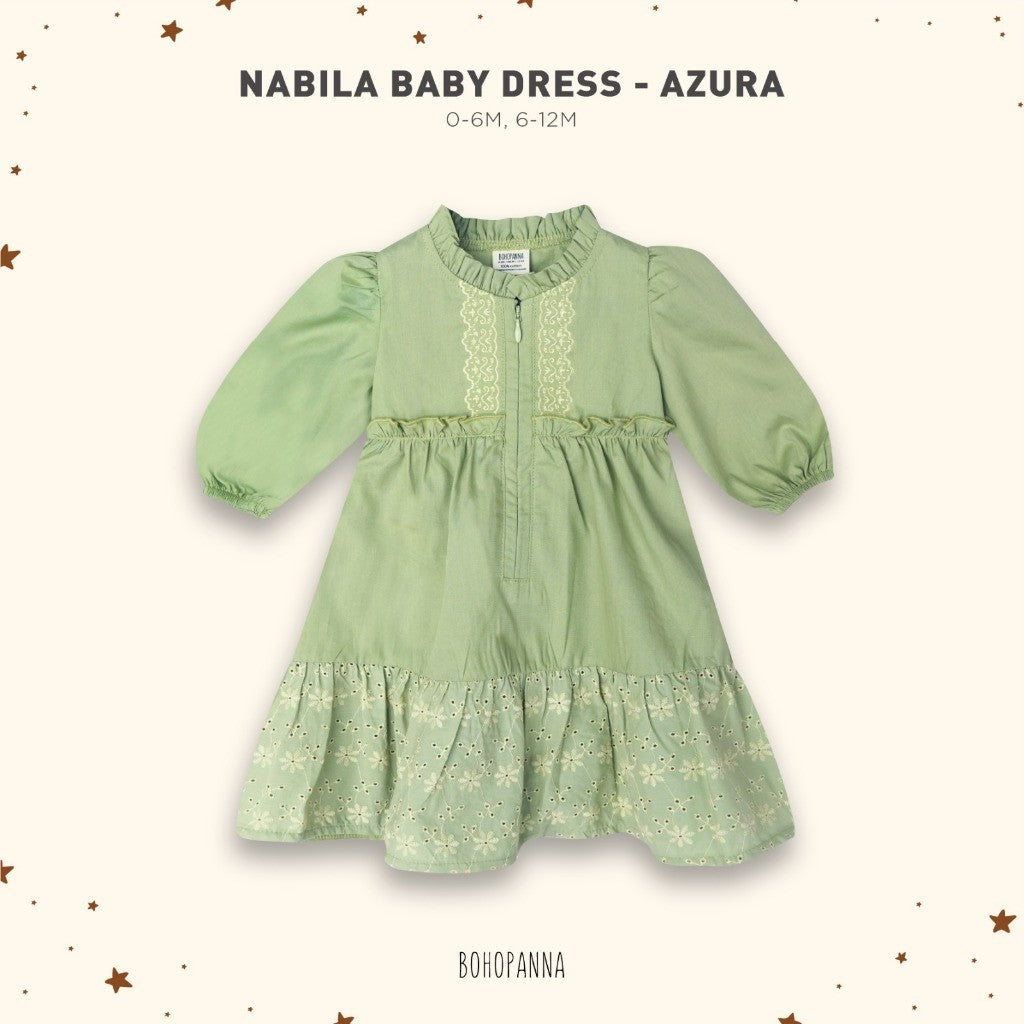 BOHOPANNA - RAYA COLLECTION - NABILA BABY DRESS - Dress Anak Perempuan - Dress Raya - Baju Muslim