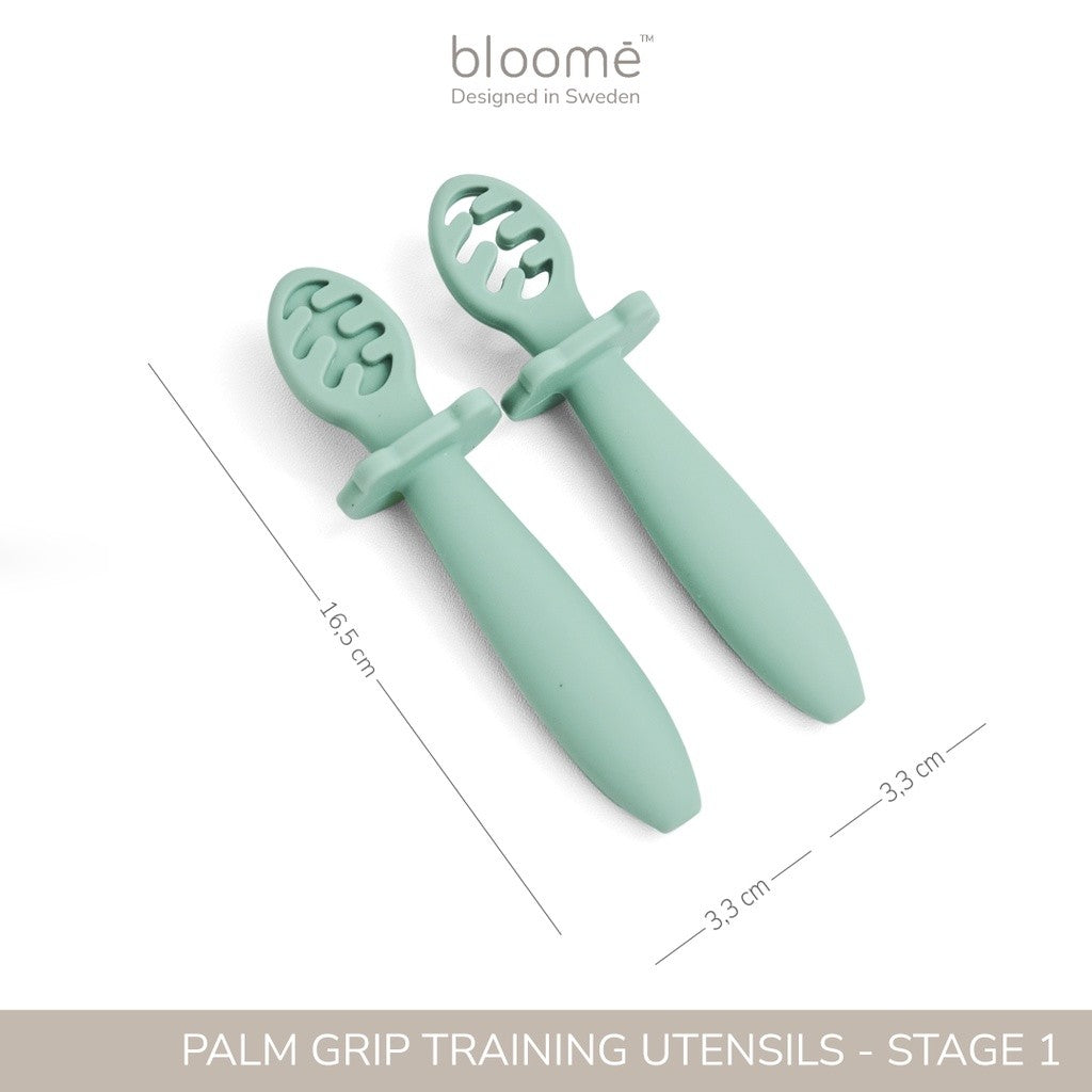 BLOOME – Palm Grip Training Spoon - Stage 1 | Sendok Latihan Genggam Untuk Bayi