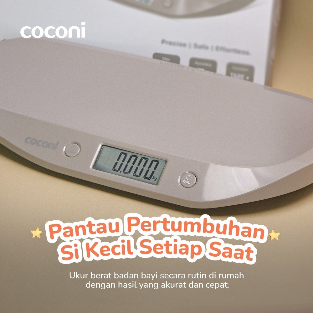 Coconi Nova Digital Baby Scale – Timbangan Bayi & Toddler 20kg
