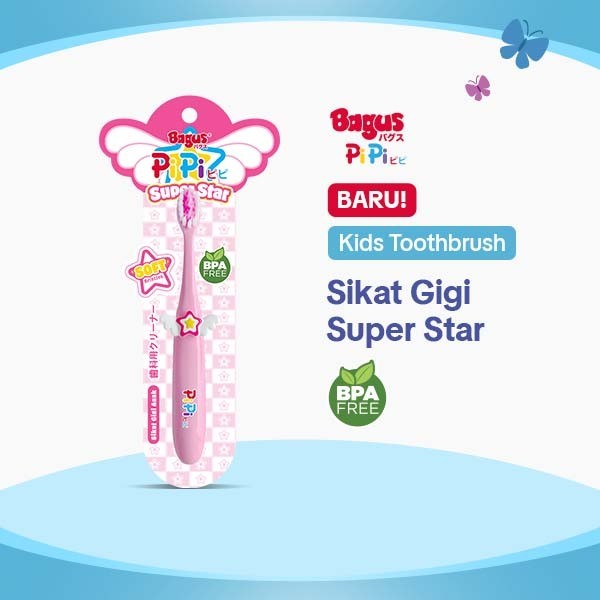 Bagus Toothbrush Sikat Gigi Anak Superstar (Warna Dikirim Random)