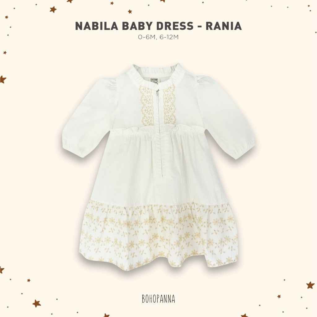 BOHOPANNA - RAYA COLLECTION - NABILA BABY DRESS - Dress Anak Perempuan - Dress Raya - Baju Muslim