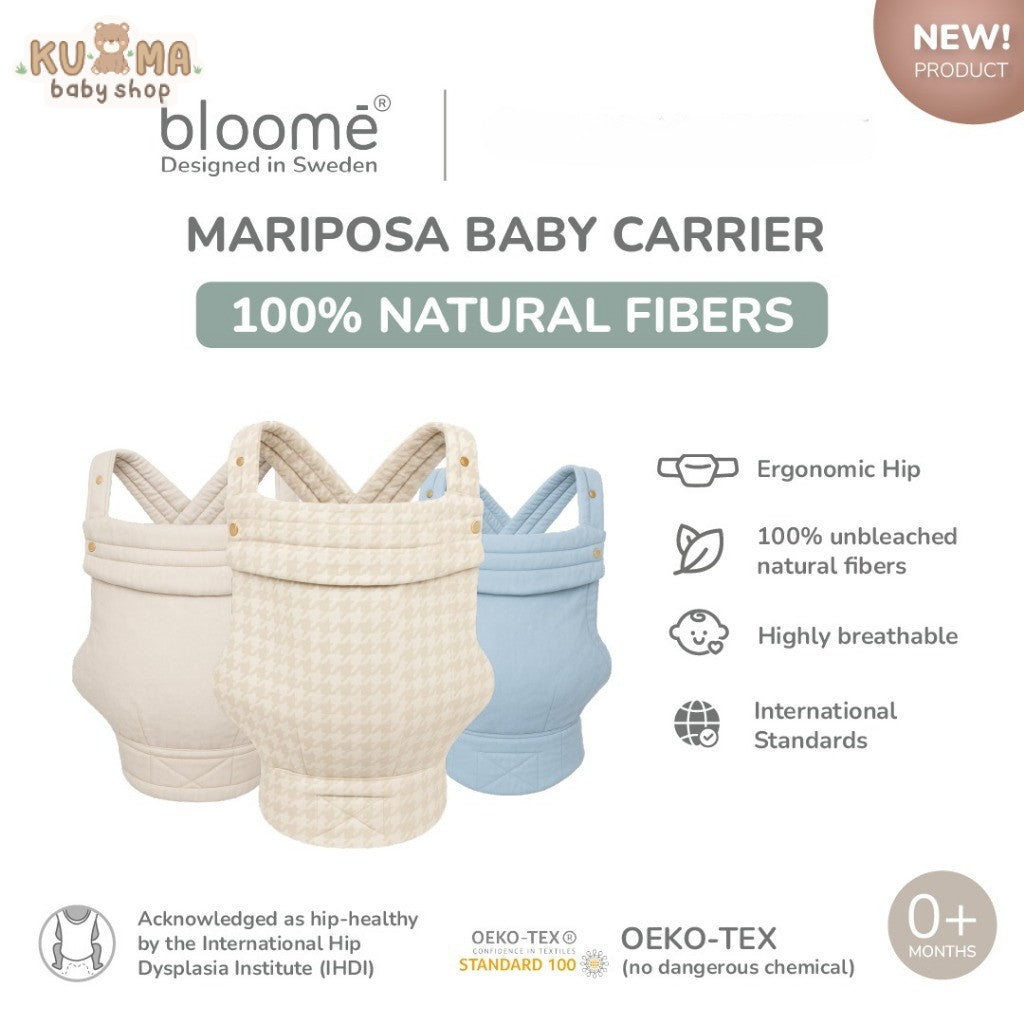 Bloome Mariposa Baby Carrier –Gendongan Bayi Premium, Aesthetic, Stylish, Ultra Soft & Ergonomic
