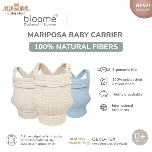 Bloome Mariposa Baby Carrier –Gendongan Bayi Premium, Aesthetic, Stylish, Ultra Soft & Ergonomic