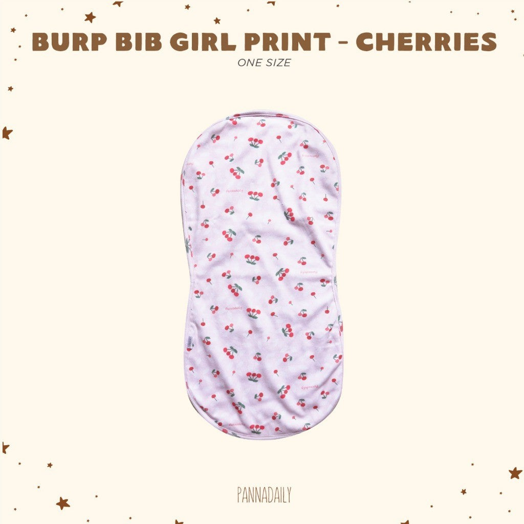 BOHOPANNA - PANNADAILY - BURP BIB GIRL PRINT - SLABBER BAYI 5551