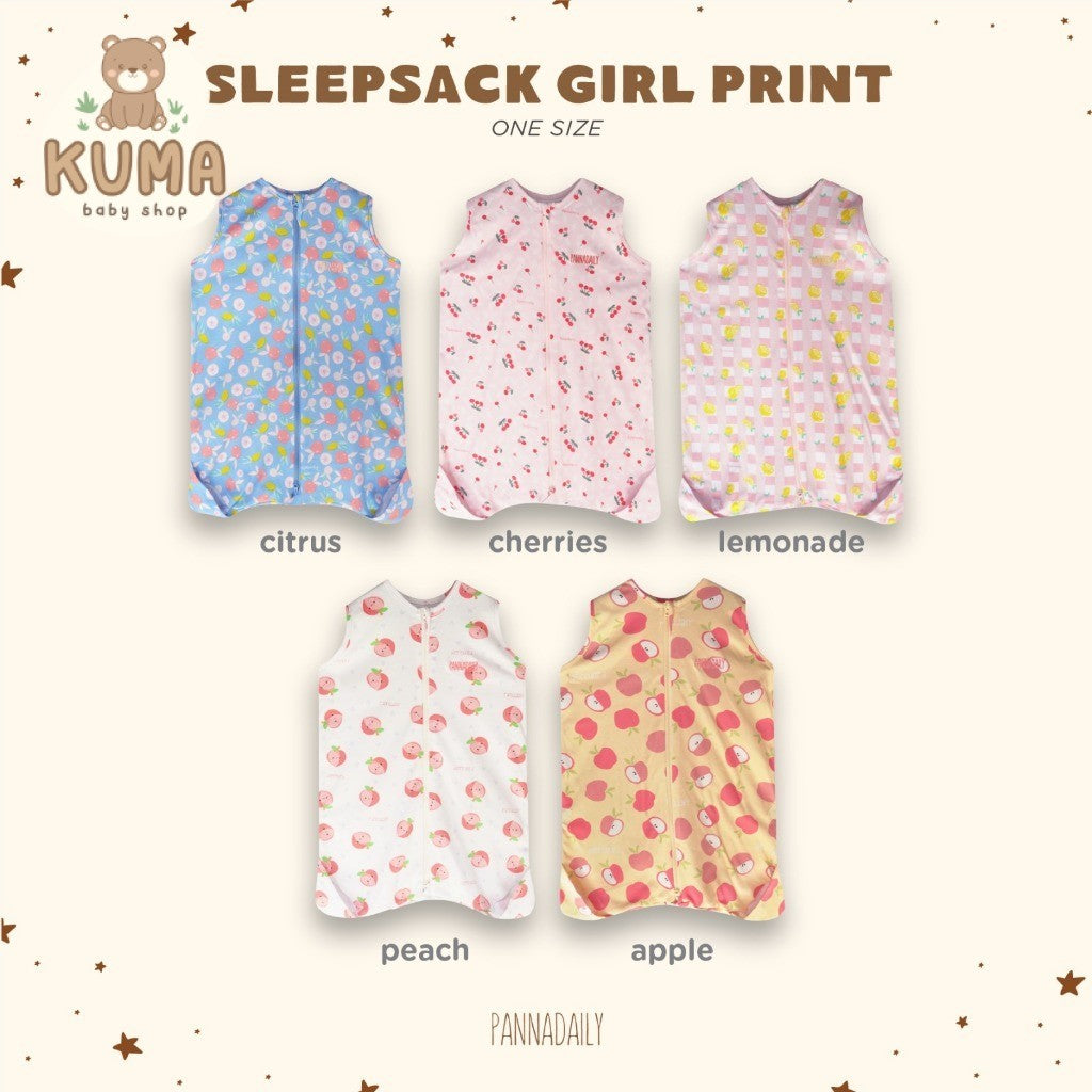 BOHOPANNA - PANNADAILY -SLEEP SACK GIRL PRINT - SELIMUT BAYI 5551