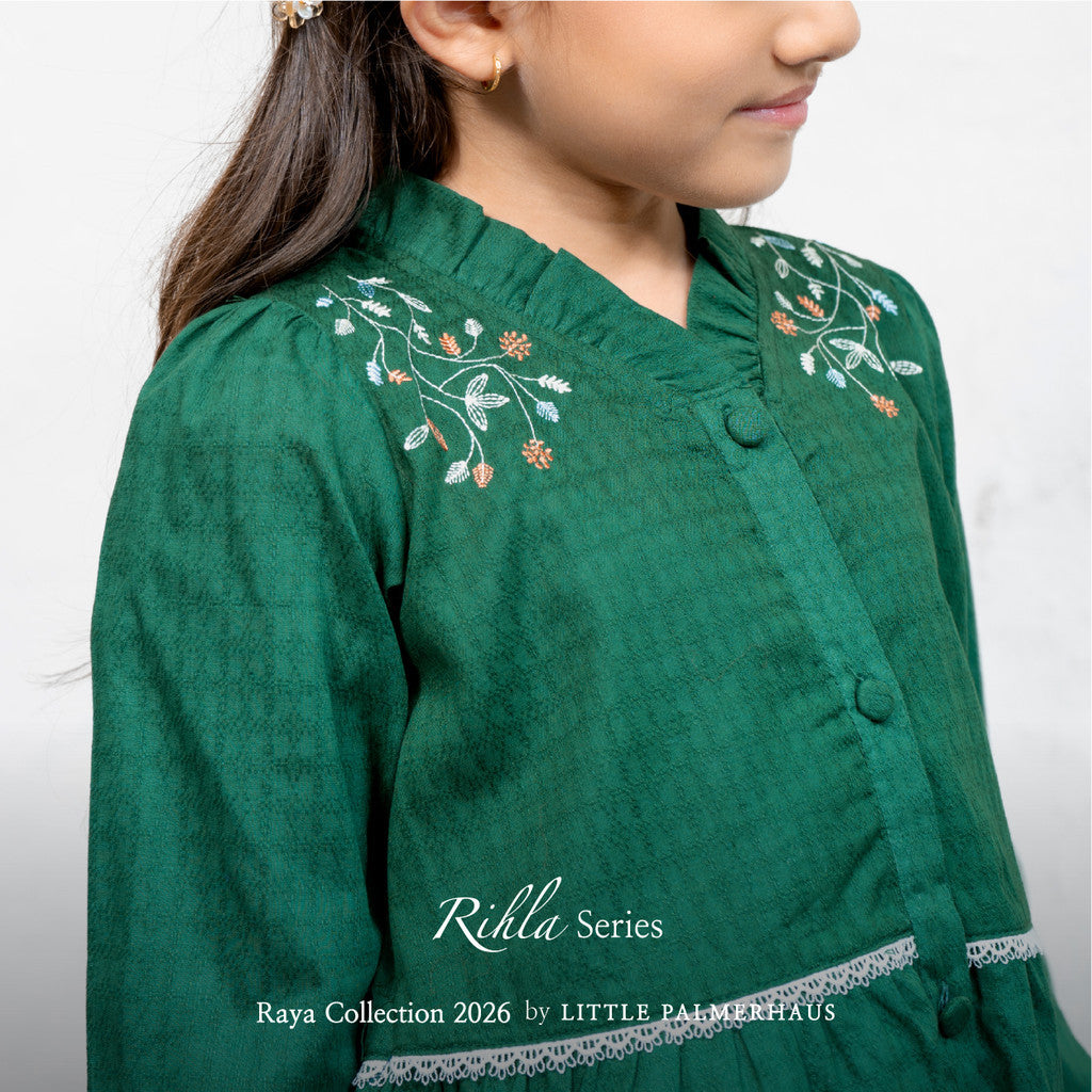 Little Palmerhaus - Baju Lebaran 2026 - Rihla Girl Attire Set (Setelan Baju Muslim Anak Perempuan)