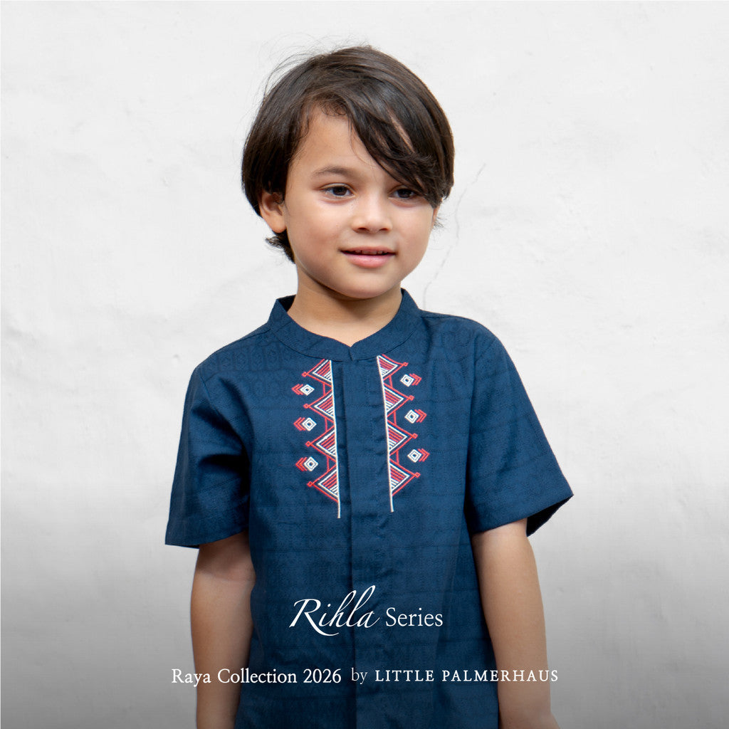 Little Palmerhaus - Baju Lebaran 2026 - Rihla Boy Koko Set (Setelan Baju Koko Anak Laki-laki)