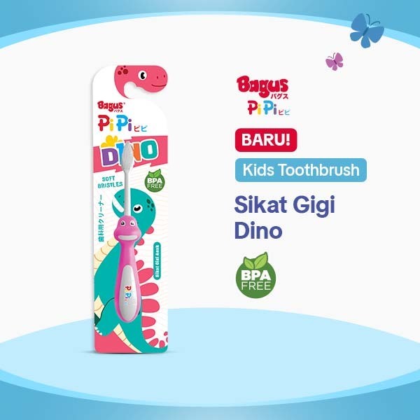 Bagus Toothbrush Sikat Gigi Anak Dino (Warna dikirim Random)