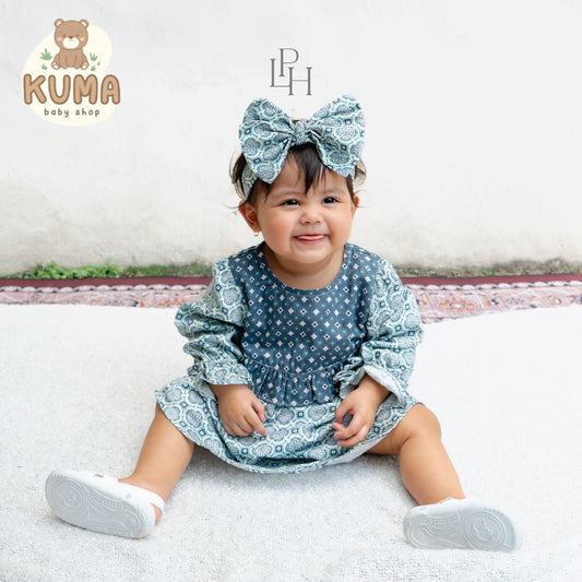 Little Palmerhaus - Baju Lebaran 2026 - Saraya Baby Girl Gamis (Baju Gamis Bayi Usia 0-12 Bulan)
