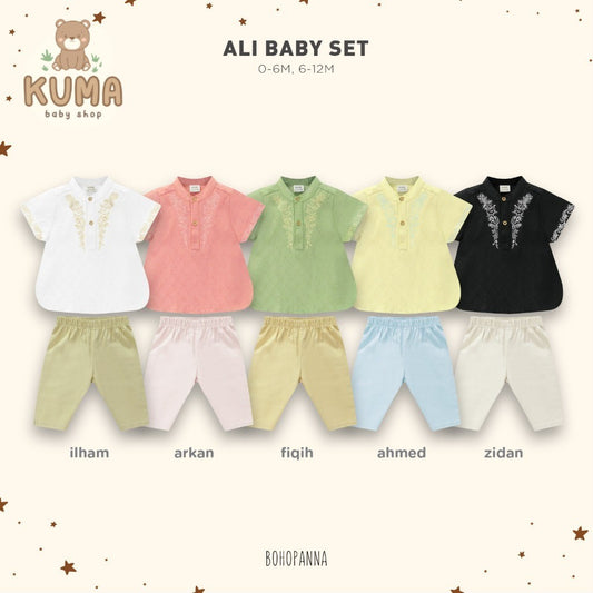 BOHOPANNA - RAYA COLLECTION - ALI BABY SET - Baju koko - Baju Muslim