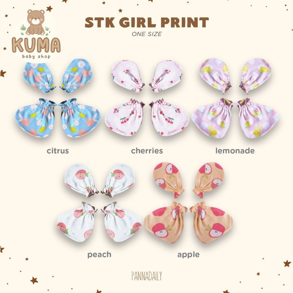 BOHOPANNA - PANNADAILY - STK GIRL PRINT - Mitten & Booties 5551