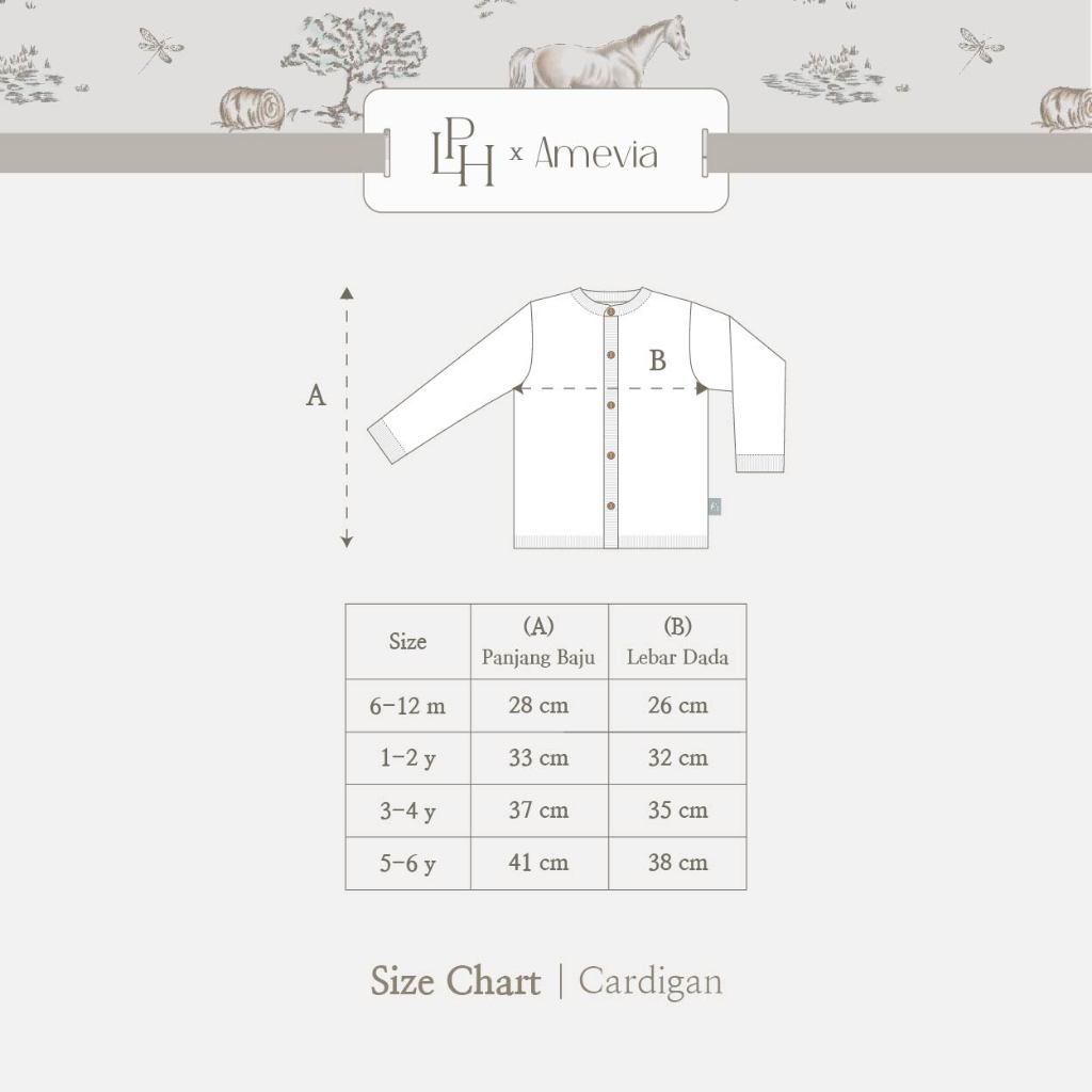 Little Palmerhaus - LPH x AMEVIA Cardigan (Jaket Kardigan Anak)
