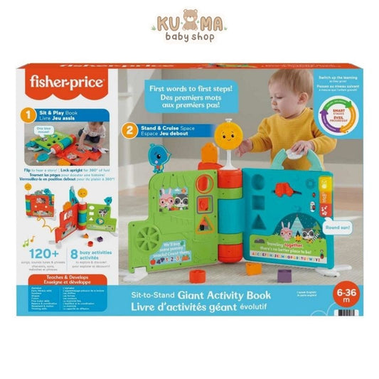 Fisher Price Sit to Stand Giant Activity Book Mainan Buku Anak