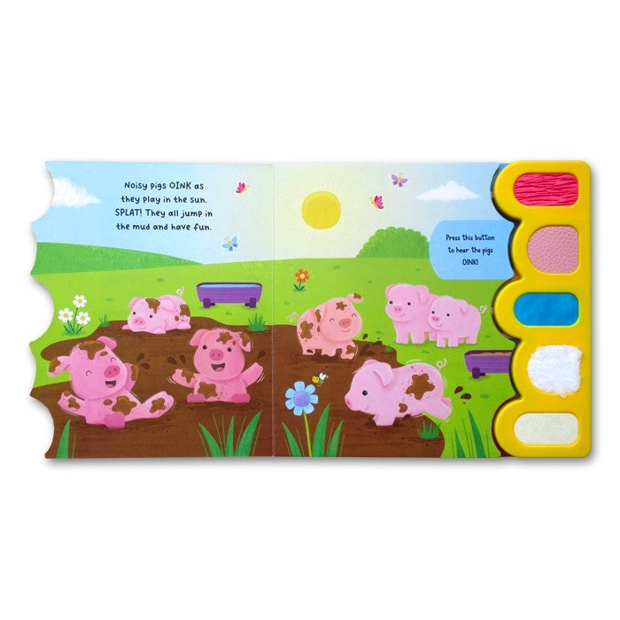 Buku Anak FARM & PETS Touch & Feel Sound Book (5 animal sounds & textures to touch and feel)