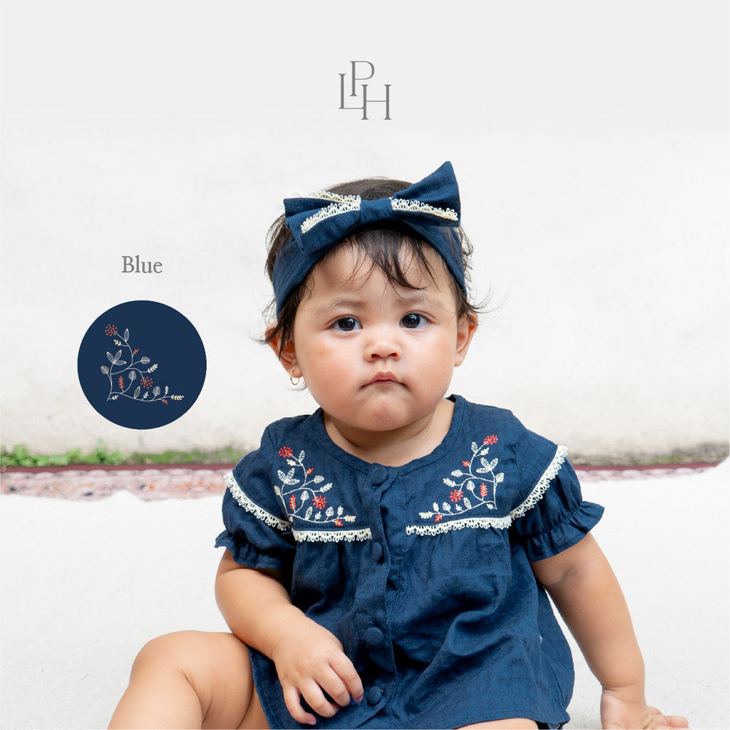 Little Palmerhaus - Baju Lebaran 2026 - Rihla Baby Girl Set (Gamis Bayi Perempuan (Headband dijual terpisah))