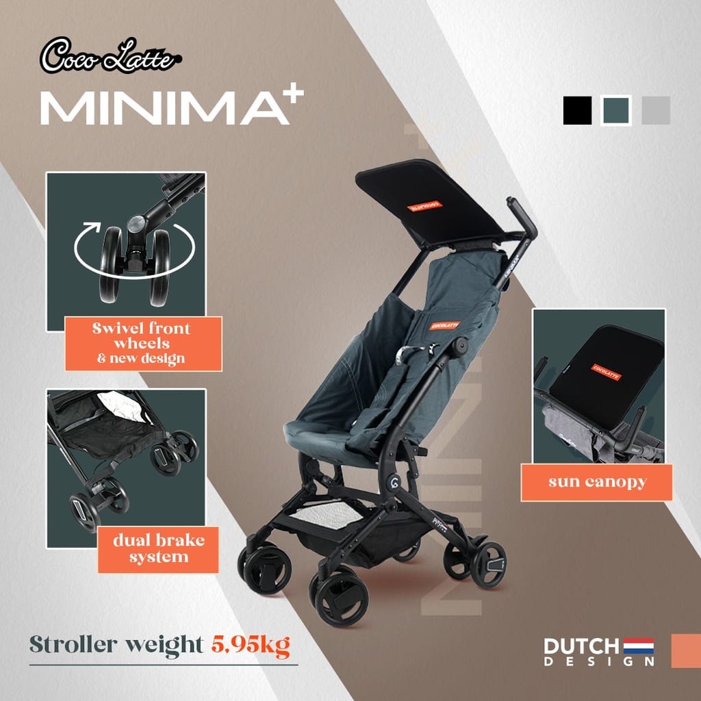 Cocolatte Minima+ Cabin Size / Kereta Dorong Cocolatte / Cocolatte Minima / Stroller Traveling / Minima plus