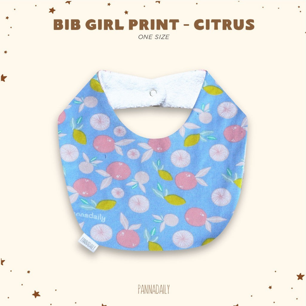 BOHOPANNA - PANNADAILY - BIB GIRL PRINT - SLABBER BAYI 5551