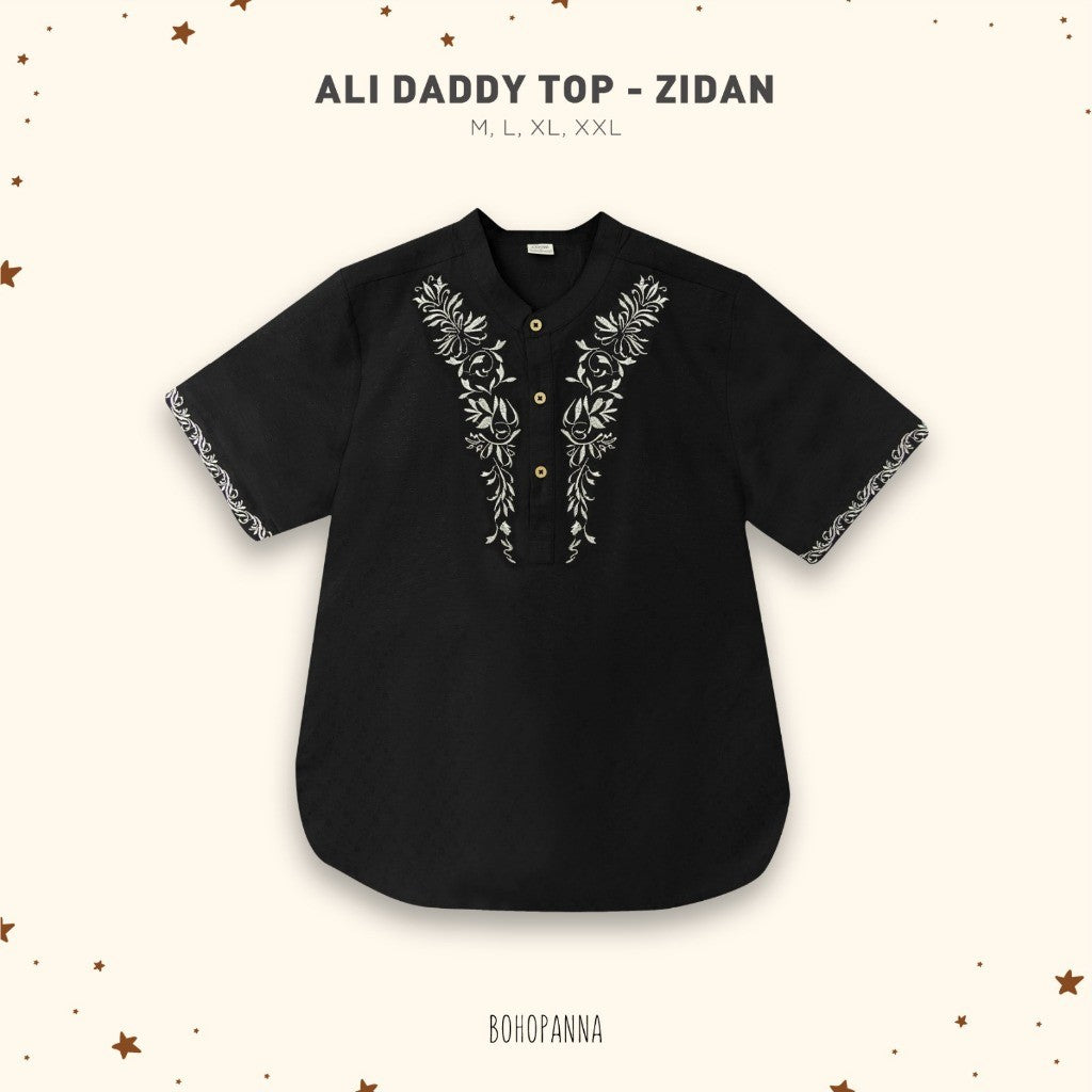 BOHOPANNA - RAYA COLLECTION - ALI DADDY TOP - Baju Koko - Baju Muslim
