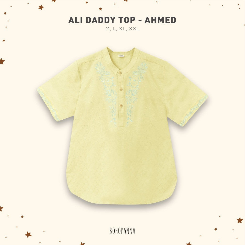 BOHOPANNA - RAYA COLLECTION - ALI DADDY TOP - Baju Koko - Baju Muslim