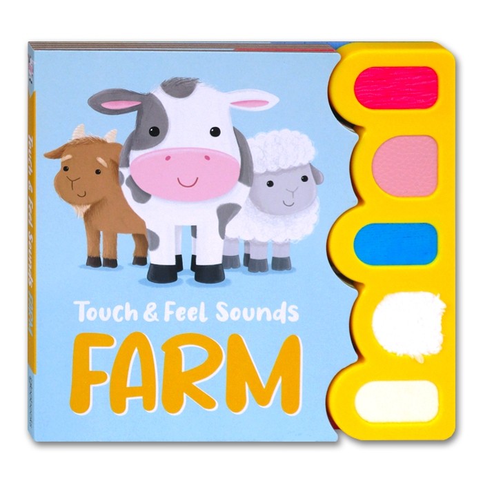 Buku Anak FARM & PETS Touch & Feel Sound Book (5 animal sounds & textures to touch and feel)