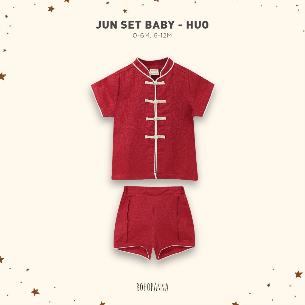 BOHOPANNA - JUN SET BABY - Setelan Baju Imlek Bayi Laki-Laki - Baju Imlek 2620