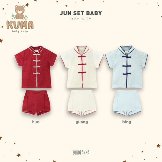 BOHOPANNA - JUN SET BABY - Setelan Baju Imlek Bayi Laki-Laki - Baju Imlek 2620