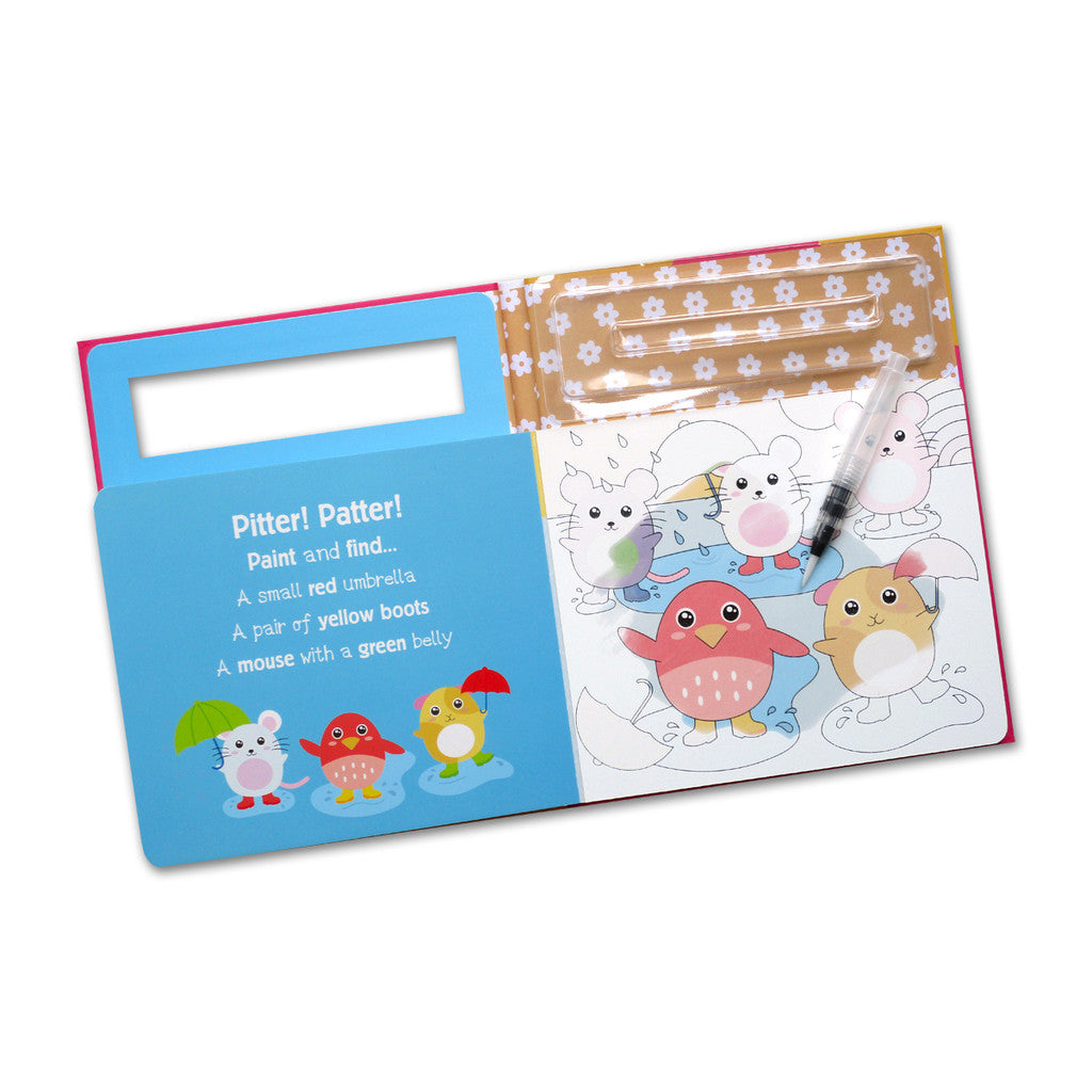 Water Painting Seek and Find Cute Board Book (Search and Find Again and Again - Just Add Water!)
