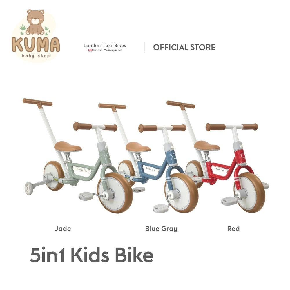 London Taxi 5in1 Kids Bicycle - Sepeda Anak Roda Tiga/Sepeda Dorong Anak/Balance Bike