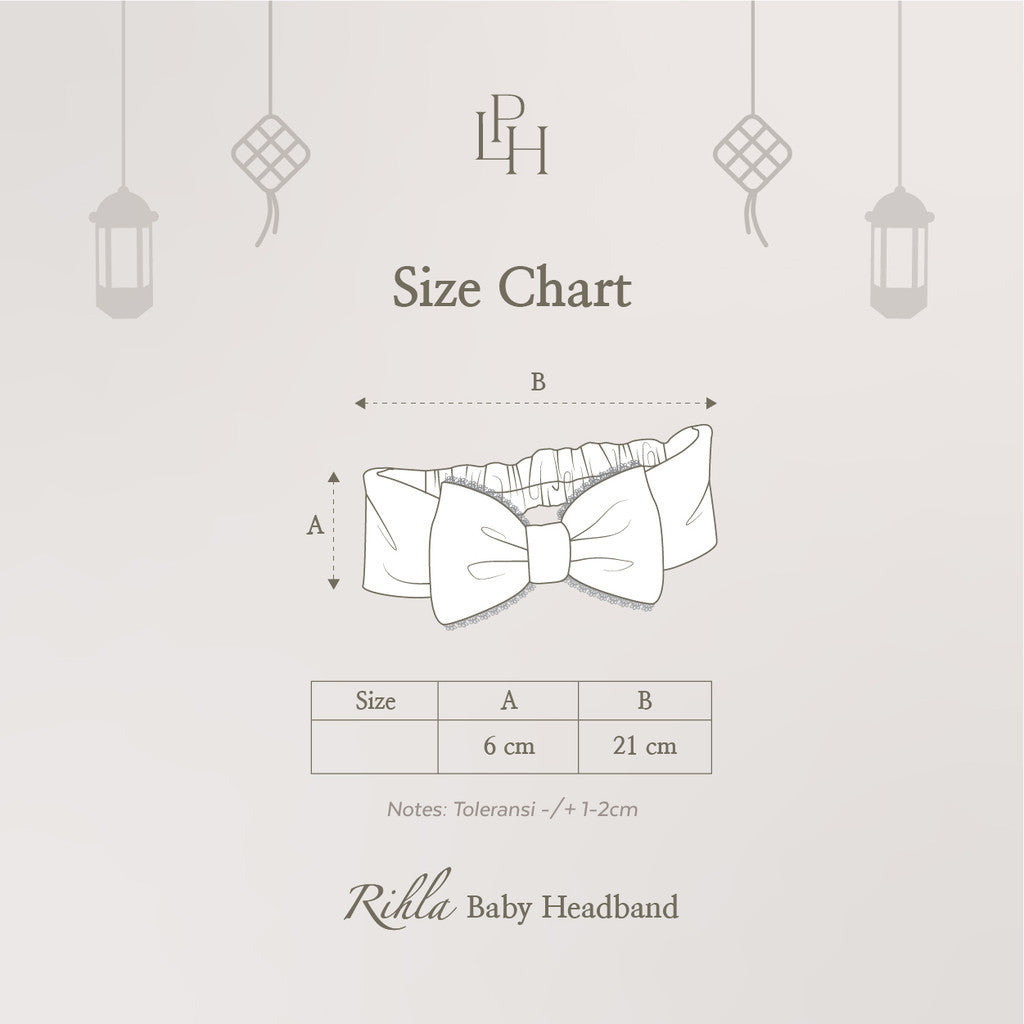 Little Palmerhaus - Baju Lebaran 2026 - Rihla Baby Headband (Bando Pita Bayi)