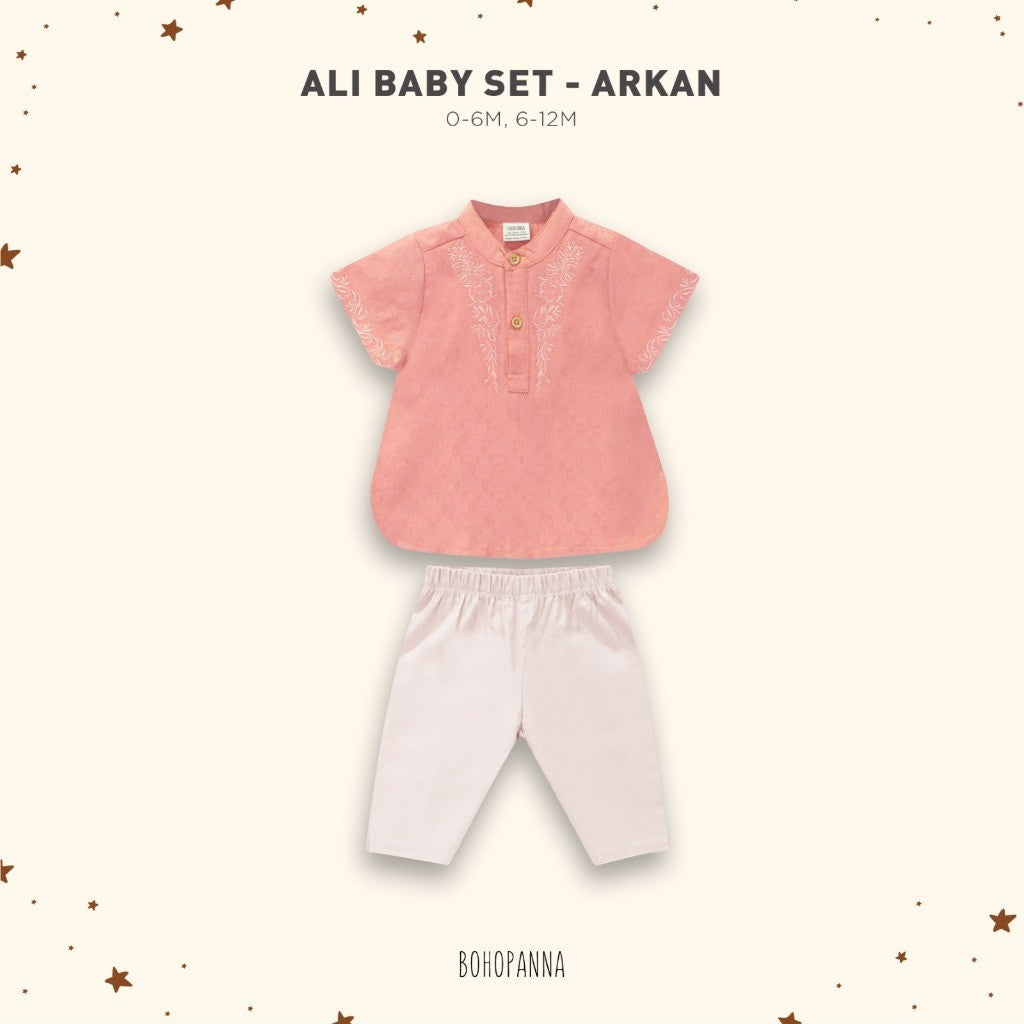 BOHOPANNA - RAYA COLLECTION - ALI BABY SET - Baju koko - Baju Muslim