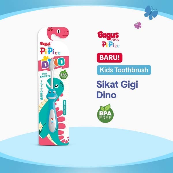 Bagus Toothbrush Sikat Gigi Anak Dino (Warna dikirim Random)