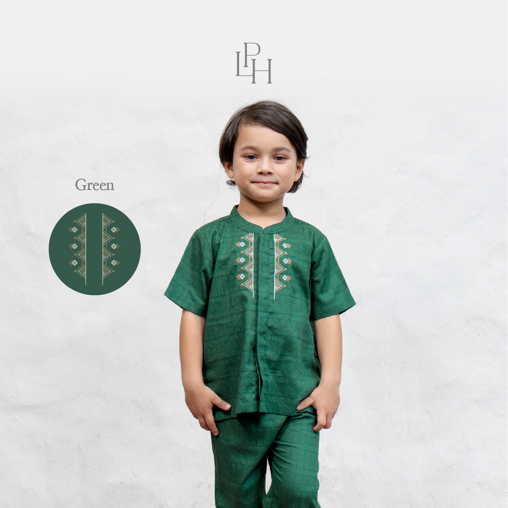 Little Palmerhaus - Baju Lebaran 2026 - Rihla Boy Koko Set (Setelan Baju Koko Anak Laki-laki)