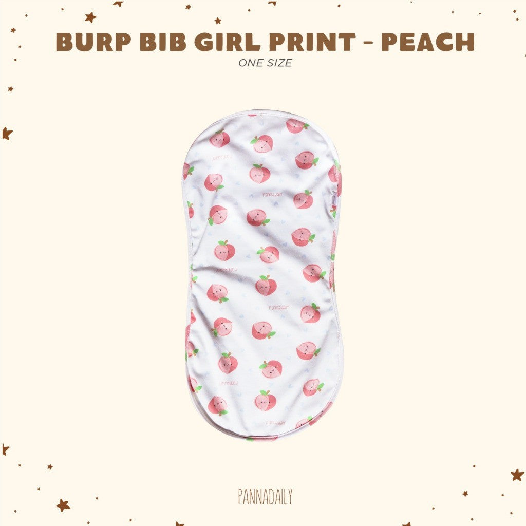 BOHOPANNA - PANNADAILY - BURP BIB GIRL PRINT - SLABBER BAYI 5551