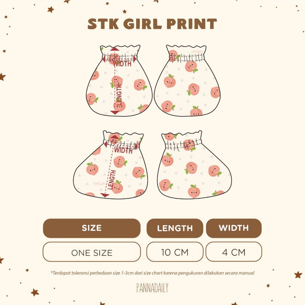 BOHOPANNA - PANNADAILY - STK GIRL PRINT - Mitten & Booties 5551