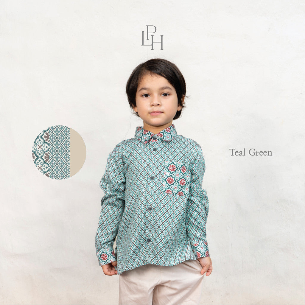 Little Palmerhaus - Baju Lebaran 2026 - Saraya Boy Attire Set (Setelan Baju Koko Anak Usia 1-6 Tahun)