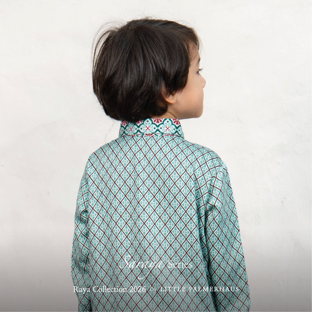 Little Palmerhaus - Baju Lebaran 2026 - Saraya Boy Attire Set (Setelan Baju Koko Anak Usia 1-6 Tahun)