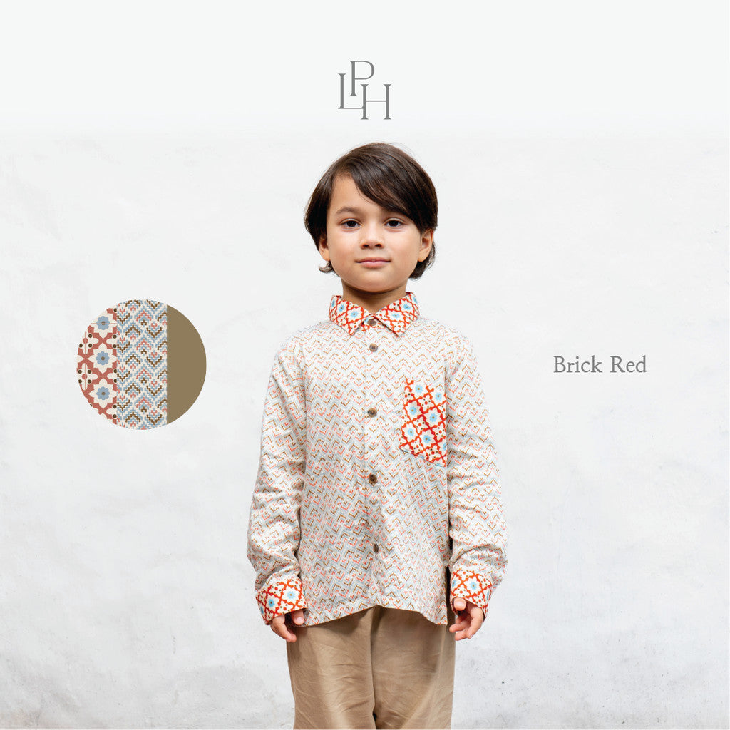 Little Palmerhaus - Baju Lebaran 2026 - Saraya Boy Attire Set (Setelan Baju Koko Anak Usia 1-6 Tahun)