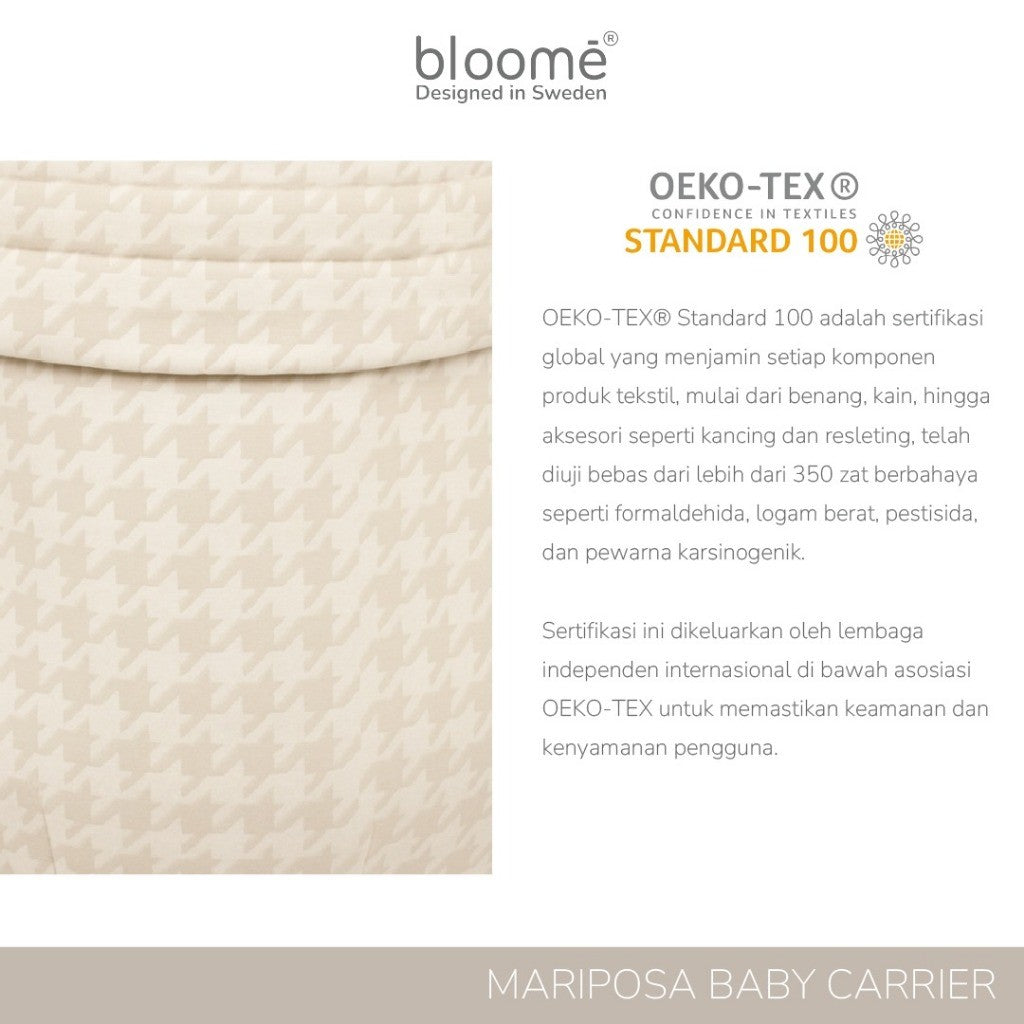 Bloome Mariposa Baby Carrier –Gendongan Bayi Premium, Aesthetic, Stylish, Ultra Soft & Ergonomic