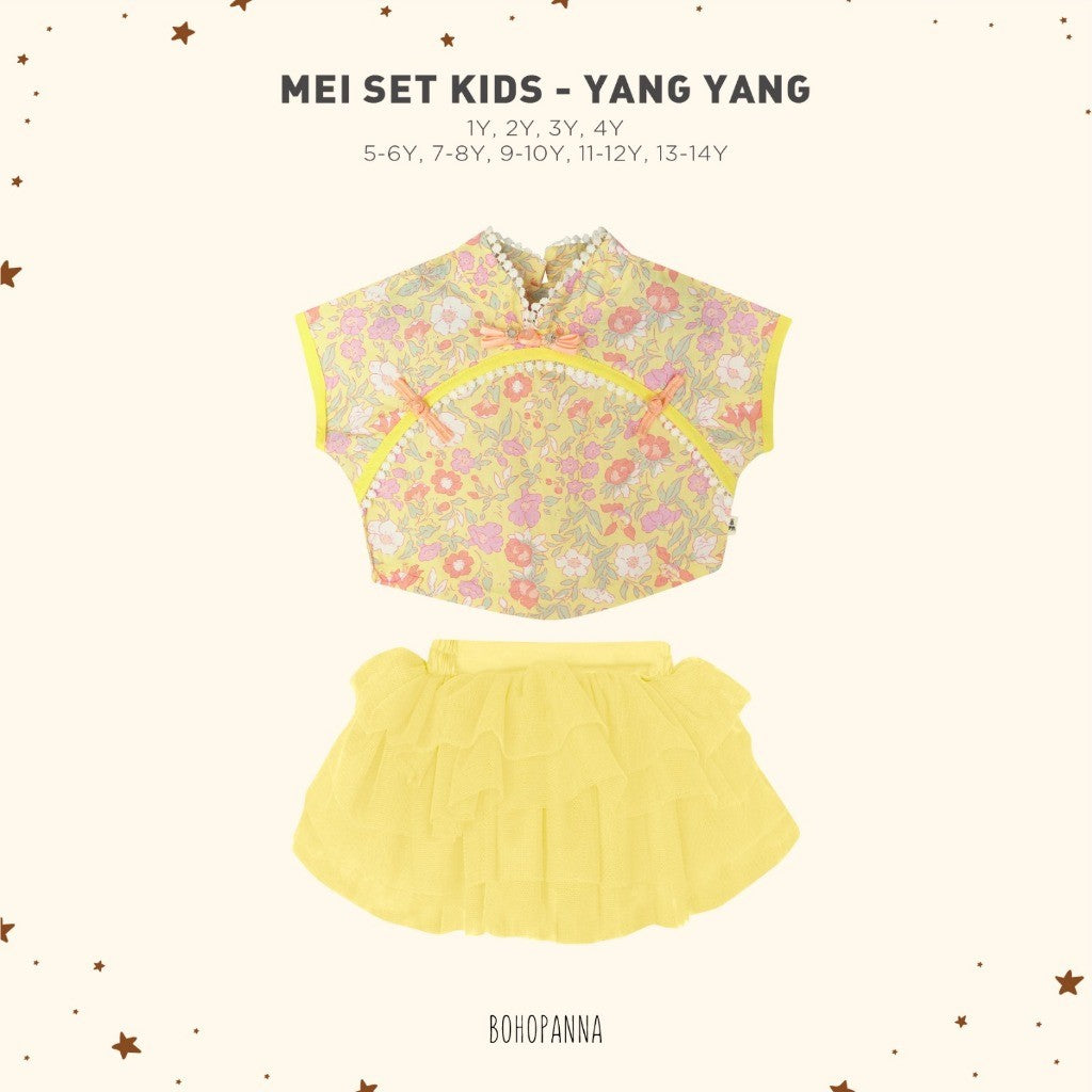 BOHOPANNA - MEI SET KIDS - Setelan Baju Imlek Anak Perempuan - Baju Imlek 2605