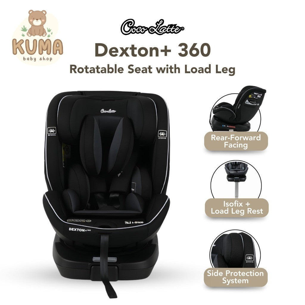 COCOLATTE DEXTON+ 360 Carseat 360 rotatable car seat Dudukan Mobil Bayi