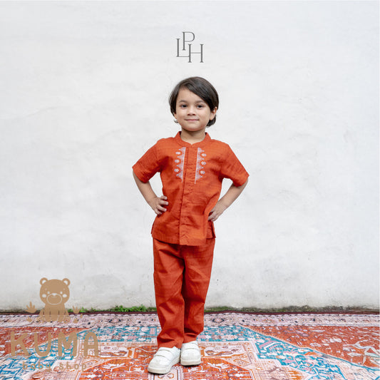 Little Palmerhaus - Baju Lebaran 2026 - Rihla Boy Koko Set (Setelan Baju Koko Anak Laki-laki)