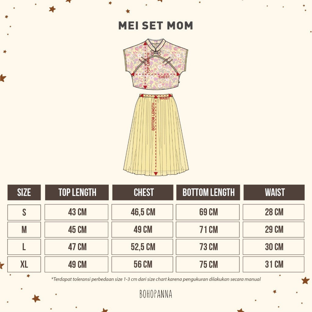 BOHOPANNA - MEI SET MOM - Setelan Baju Imlek Dewasa - Setelan Baju Imlek Mom
