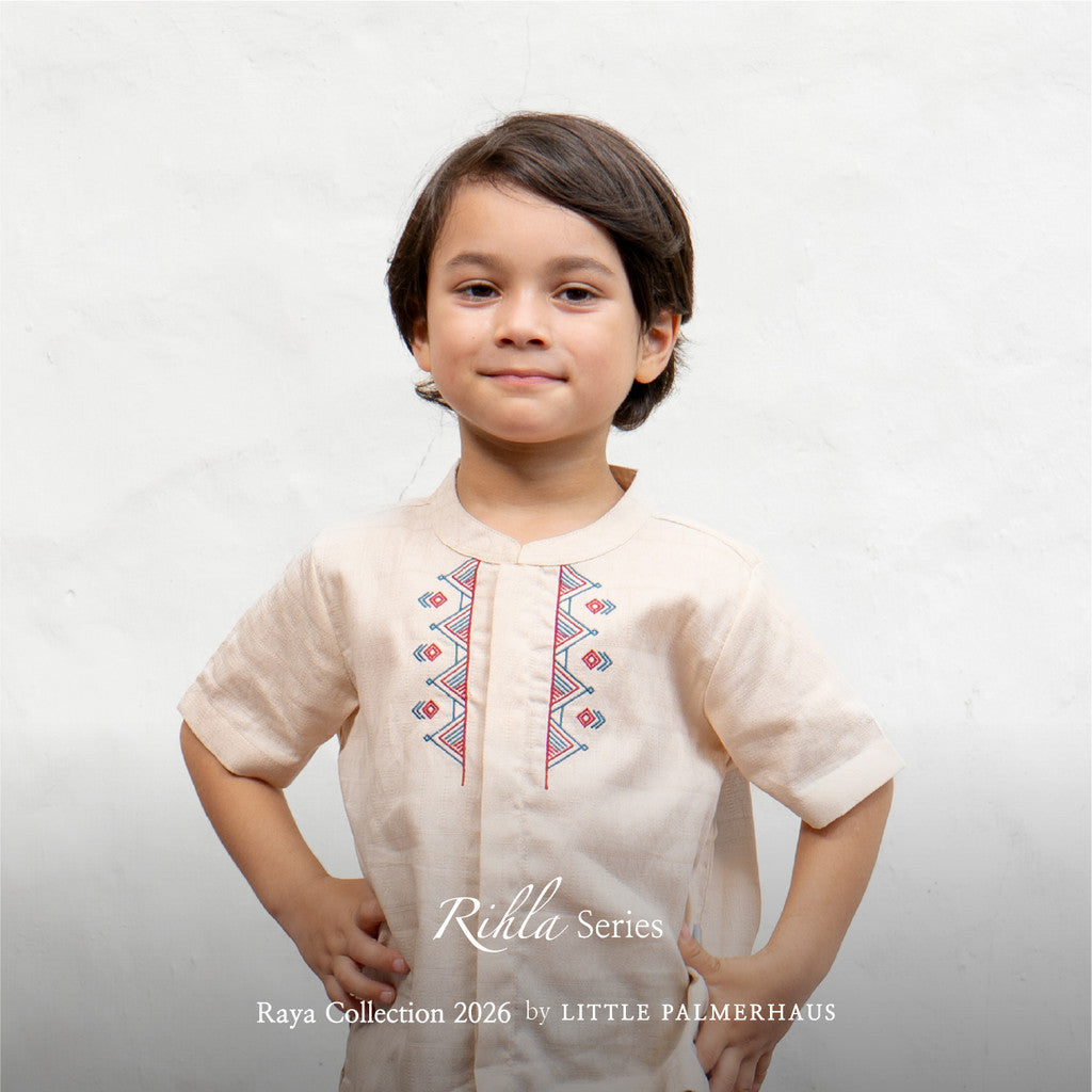 Little Palmerhaus - Baju Lebaran 2026 - Rihla Boy Koko Set (Setelan Baju Koko Anak Laki-laki)