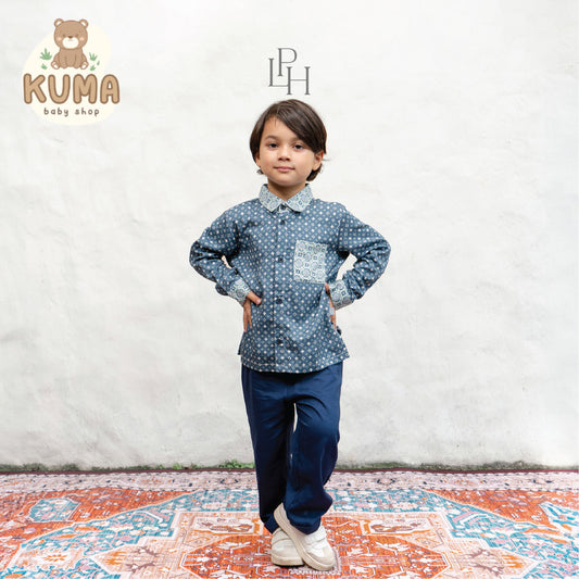 Little Palmerhaus - Baju Lebaran 2026 - Saraya Boy Attire Set (Setelan Baju Koko Anak Usia 1-6 Tahun)
