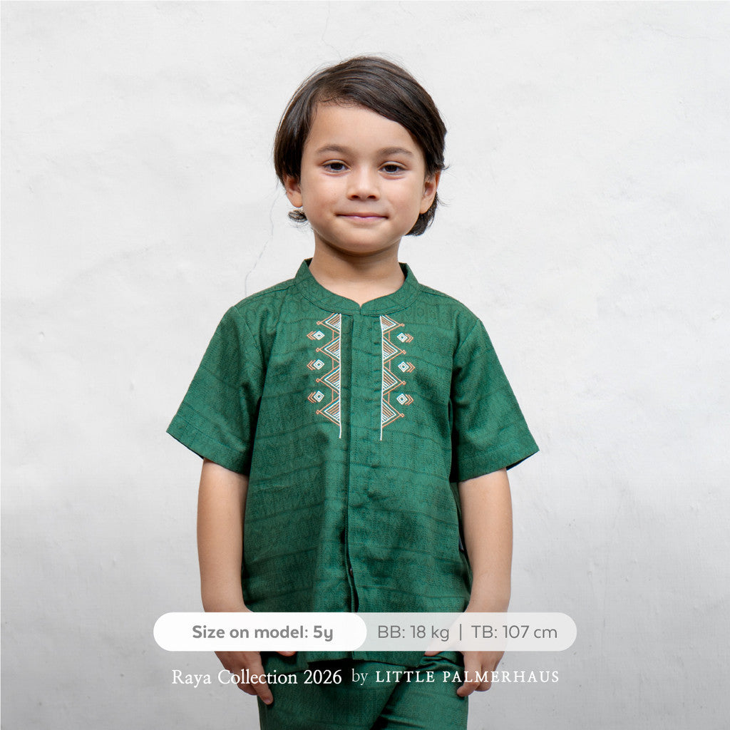Little Palmerhaus - Baju Lebaran 2026 - Rihla Boy Koko Set (Setelan Baju Koko Anak Laki-laki)