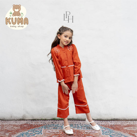 Little Palmerhaus - Baju Lebaran 2026 - Rihla Girl Attire Set (Setelan Baju Muslim Anak Perempuan)