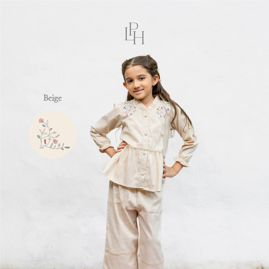 Little Palmerhaus - Baju Lebaran 2026 - Rihla Girl Attire Set (Setelan Baju Muslim Anak Perempuan)